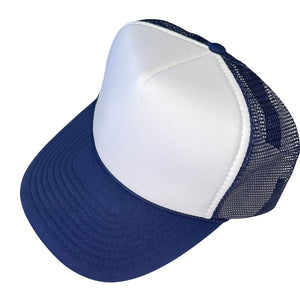 White/Navy Trucker Hat