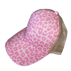 Pink Leopard Baseball Hat