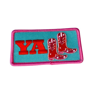 Y'All with boots Embroidered Patch